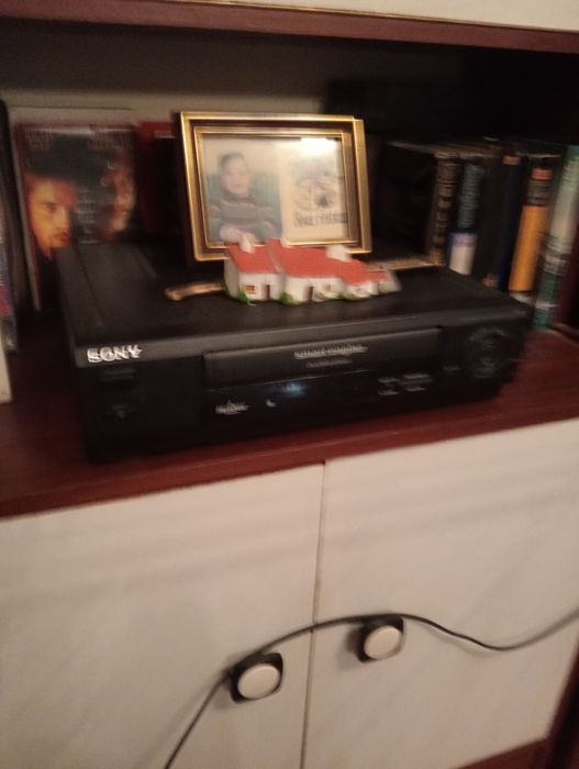 Leitor vhs a funcionar