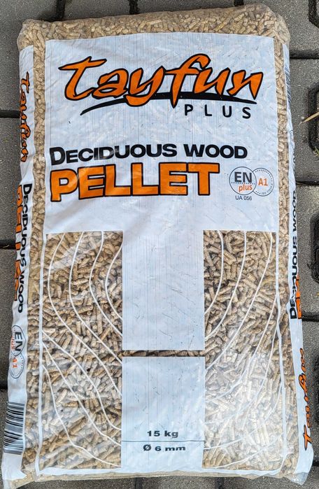 Pellet drzewny liściasty paleta 65 worków