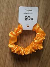 Nowa satynowa gumka do włosów scrunchie 60a akcesoria do włosów włosy