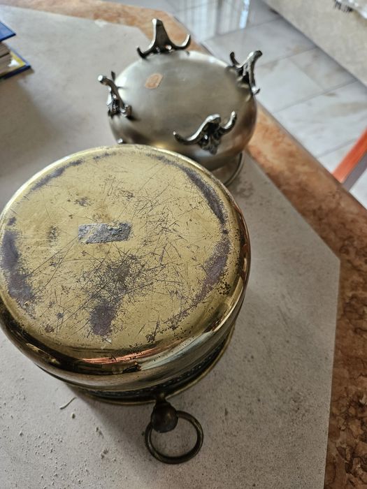 Vaso/floreira latão