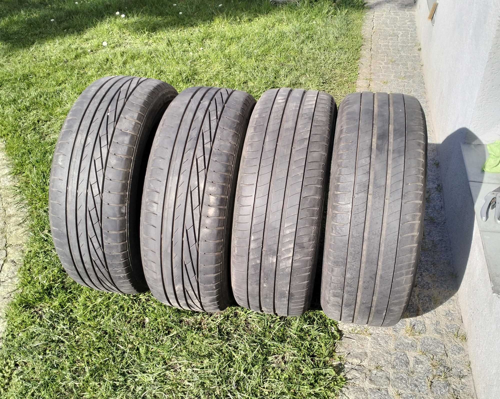 Opony letnie używane 4 szt 215/55R17