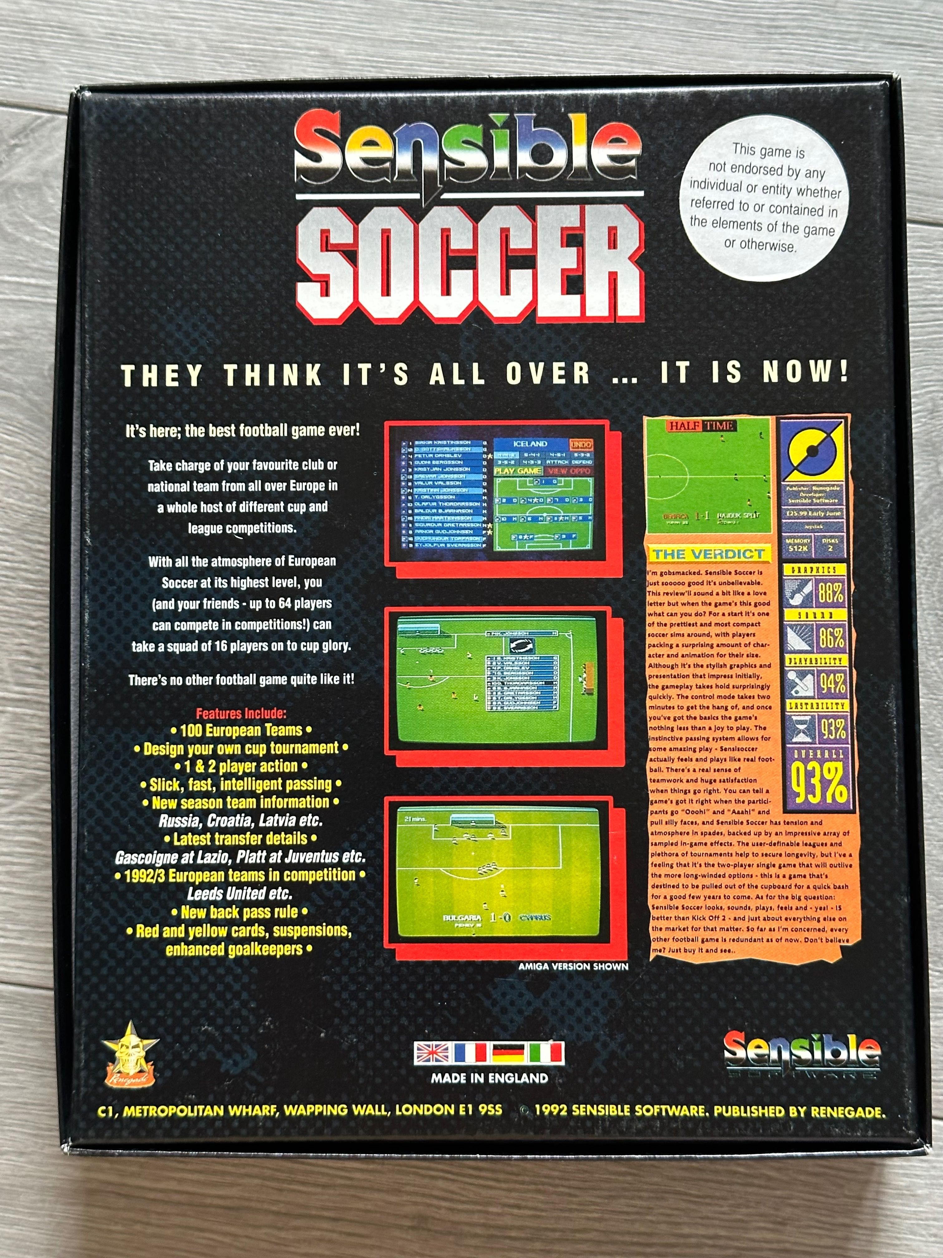 Sensible Soccer: European Champions / Atari ST