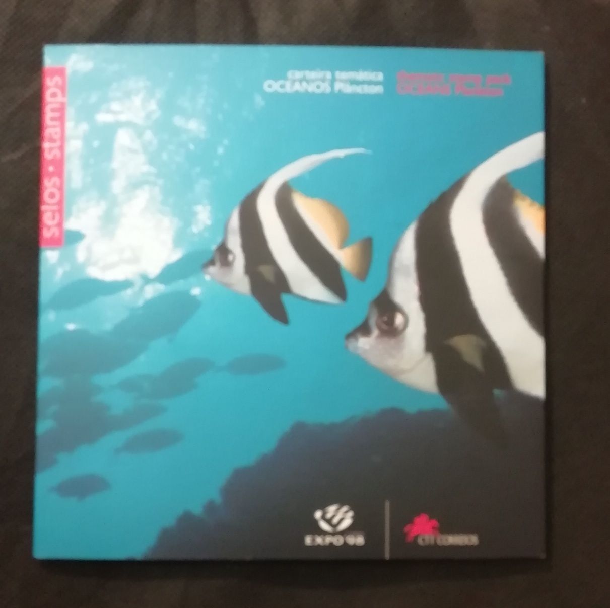 Carteira de selos temática dos Oceanos Plâncton. Ctt