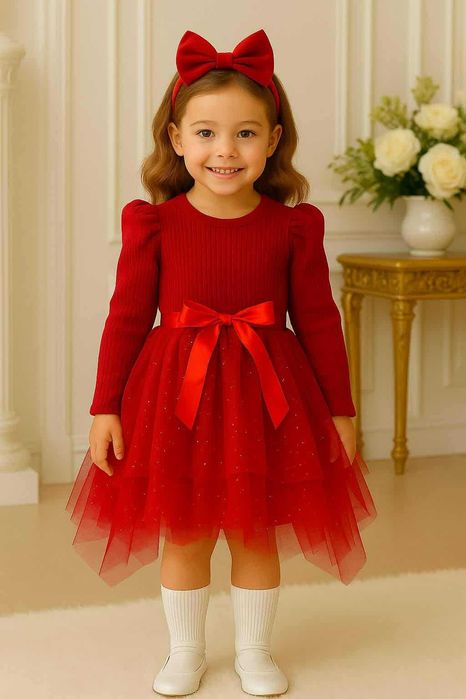 WYPRZEDAŻ Sukienka świąteczna piękna 110/116 lub 152/158