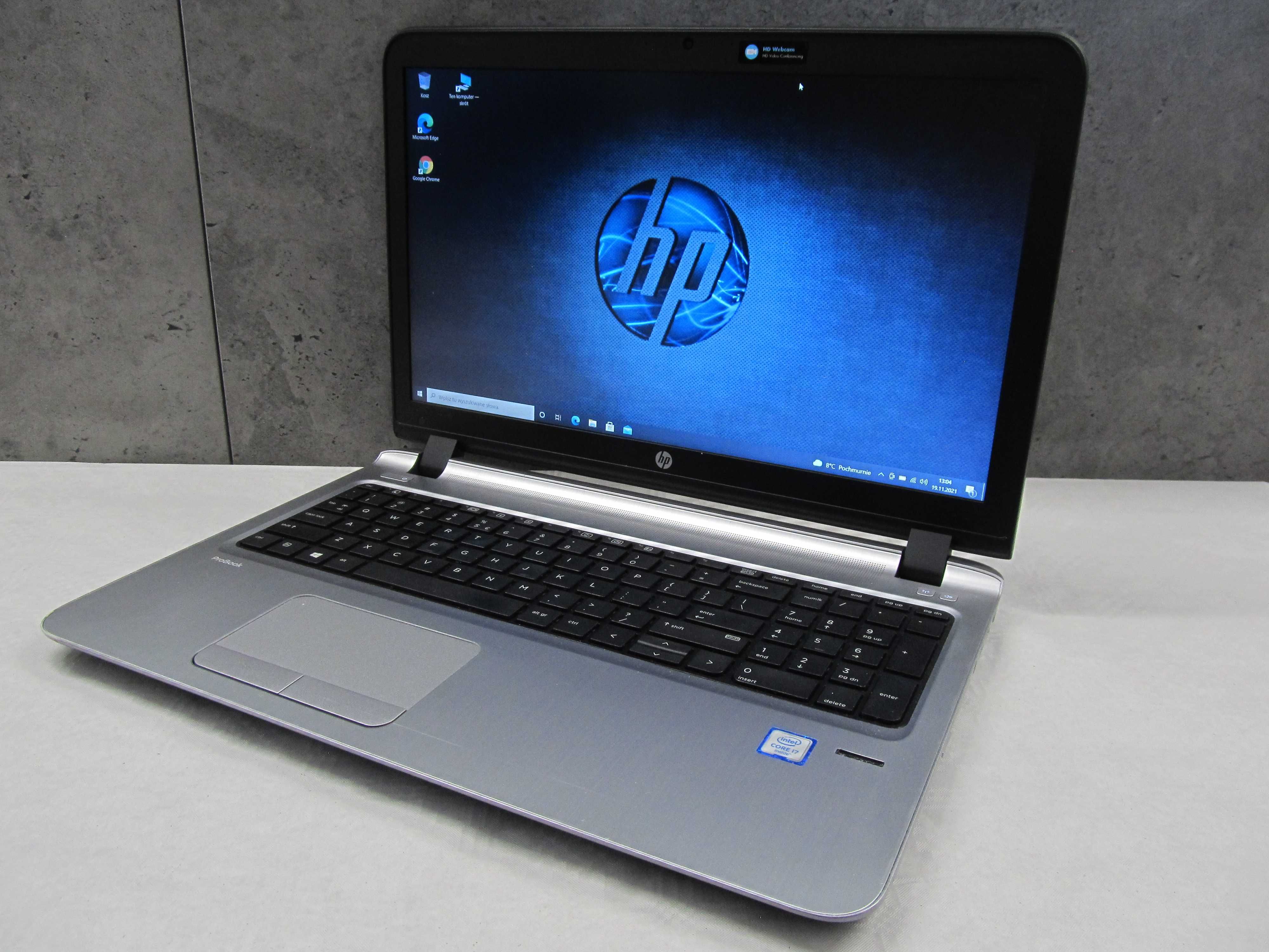 PROMOCJA Laptop HP ProBook 450 G3 i7 6500U 8GB dysk SSD 256GB  Full HD