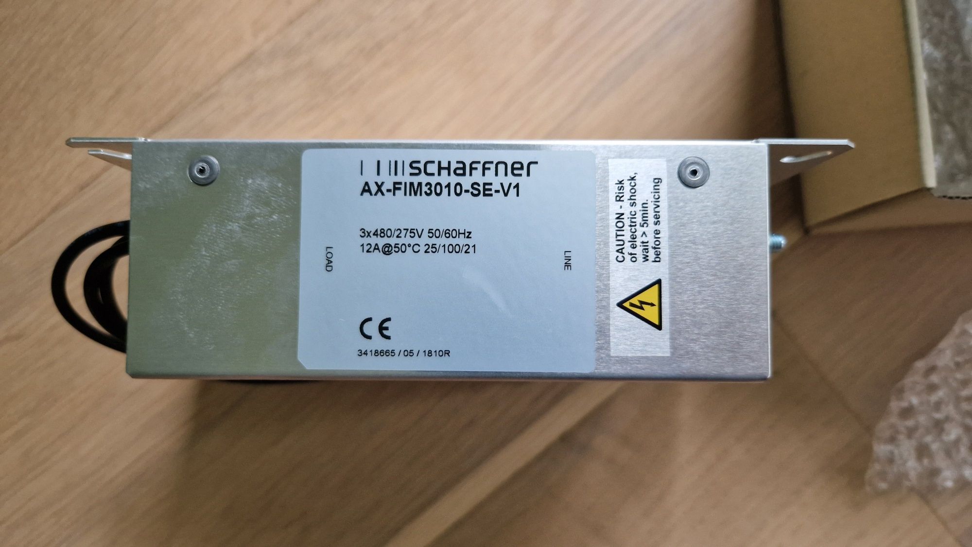 Filtr sieciowy RFI 3 fazy 3kW 10A 400VAC AX-FIM3010-SE-V1 Schaffner