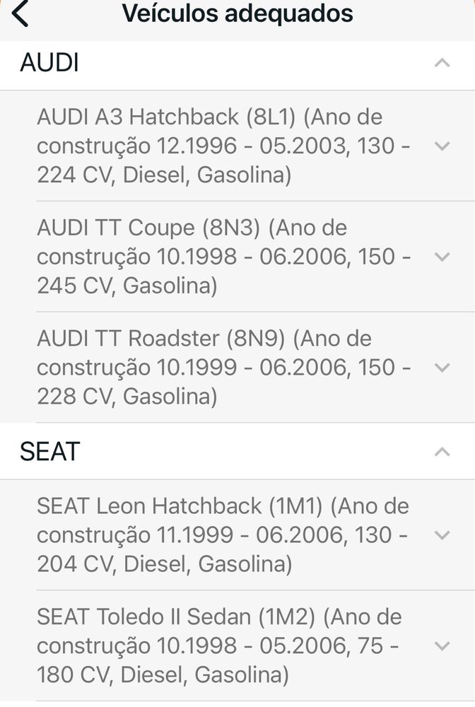 Pastilhas FERODO NOVAS para Audi/seat/skoda/VW VER DESCRIÇAO