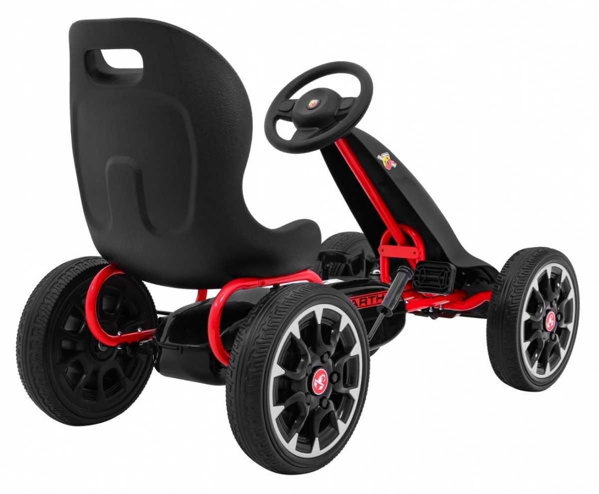 Gokart dla dzieci na pedały Abarth Czarny PB9388A