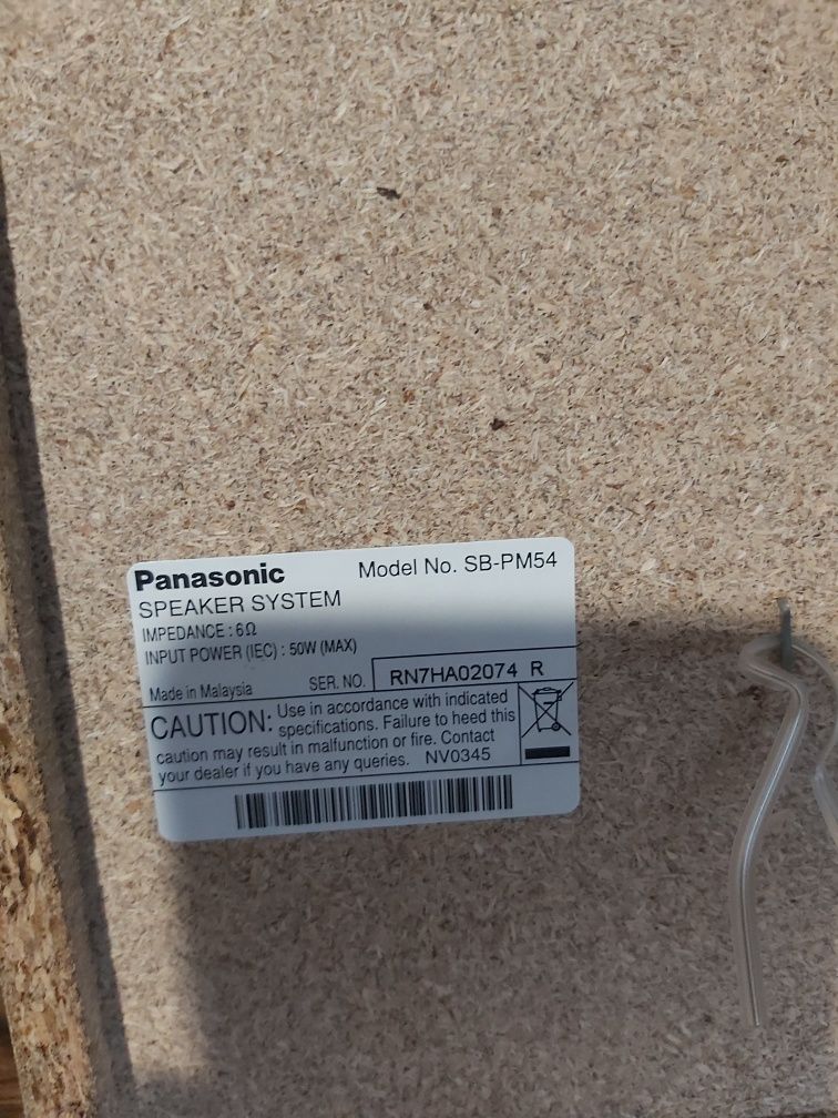 Wieża Panasonic 5 płyt radio kasety mp3 2 głoś. retro, niemal nieużywa