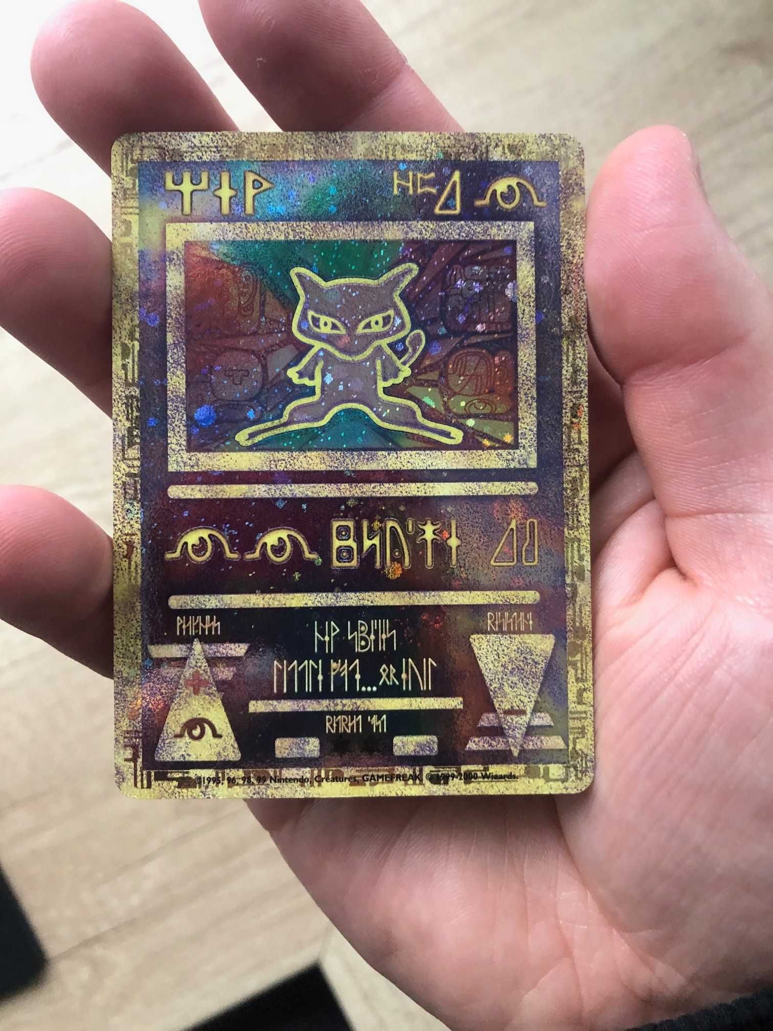 oryginalna karta Pokemon Ancient Mew holo promo
