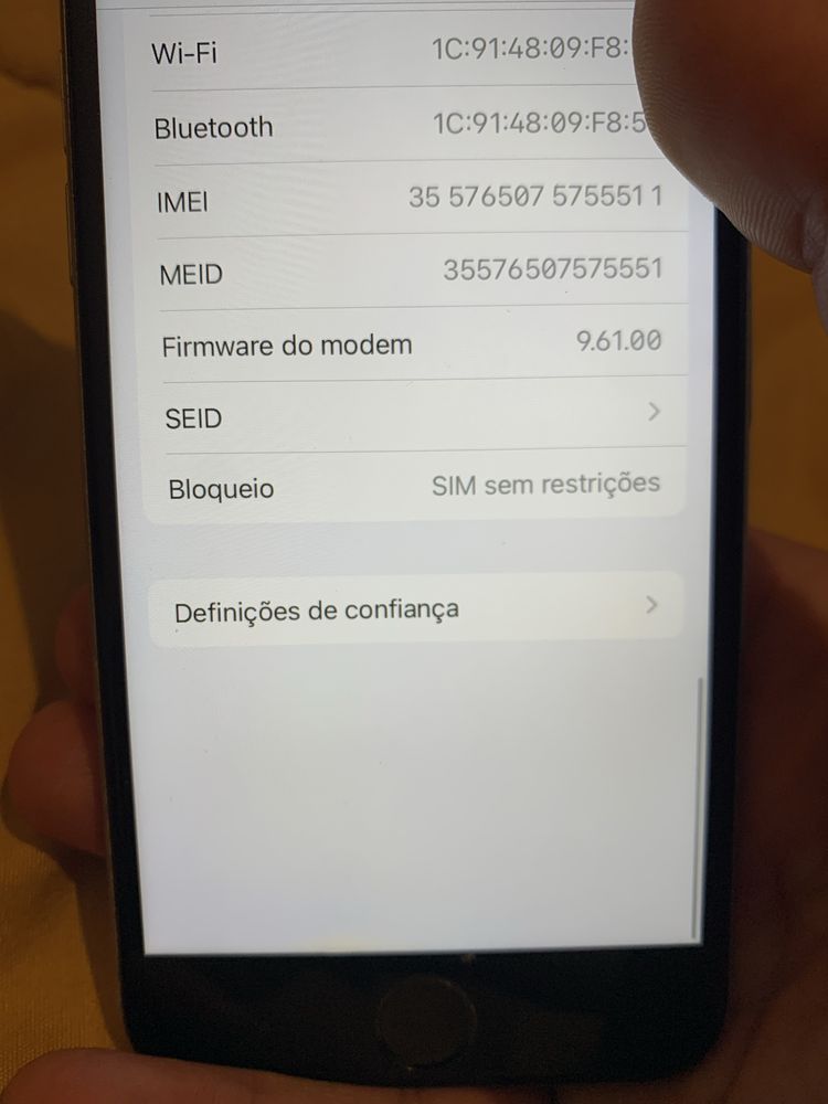 IPhone 6s desbloqueado com bateria nova a 100%