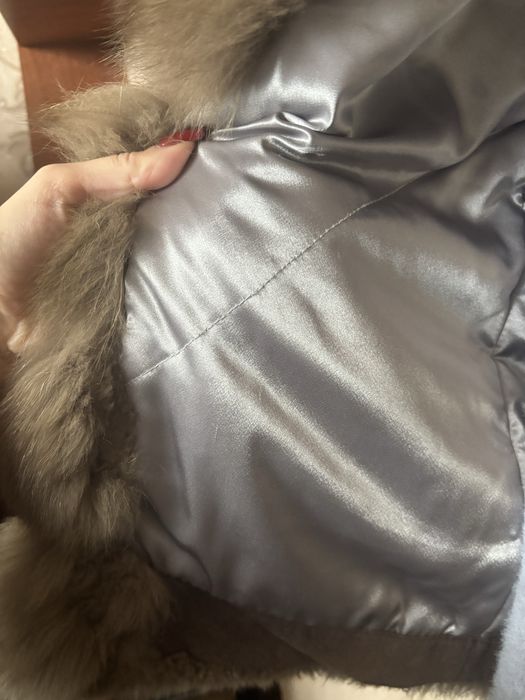 Куртка парка джинсова з натуральним хутром