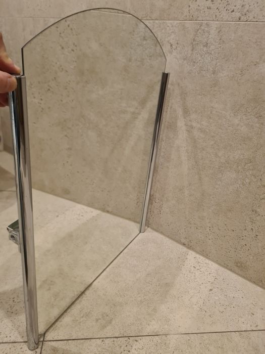 Zestaw łazienkowy lustro, półka, uchwyt, haczyk