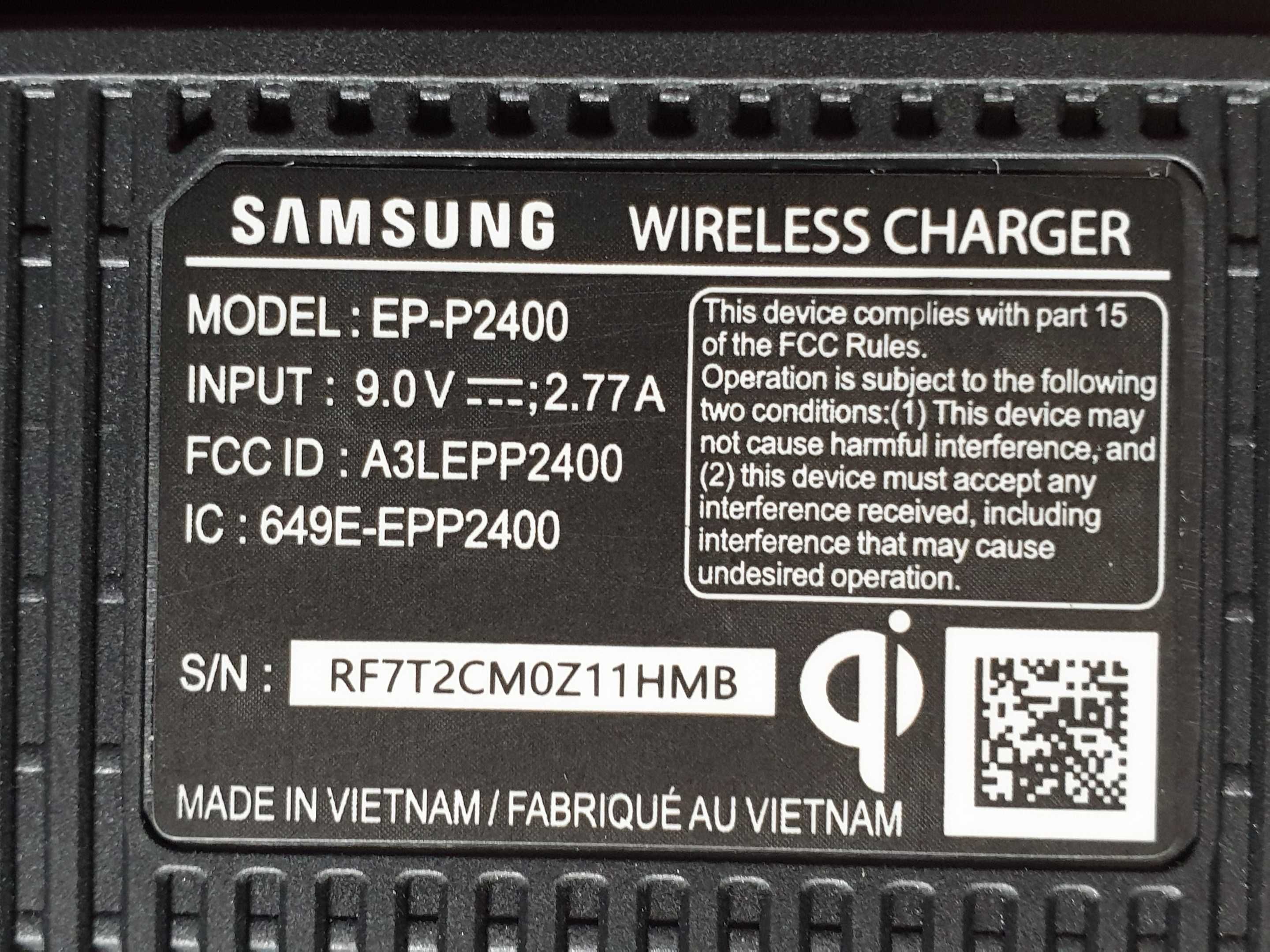 Беспроводная зарядка Samsung EP-P2400 зарядное устройство