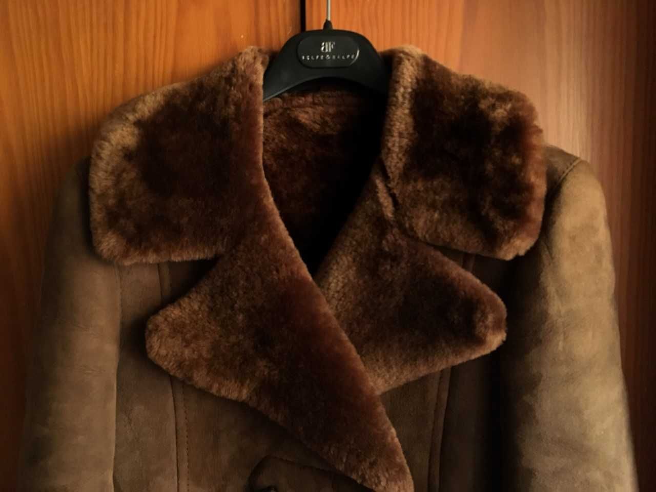 Casaco shearling B3 em pele - tamanho 46 (S)