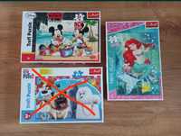 Zestaw puzzle trefl maxi 24 elementy minnie i miki, Ariel,