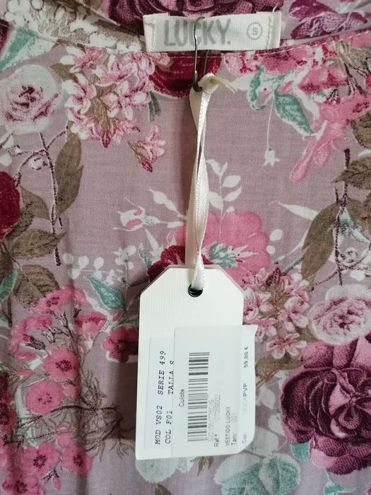 Vestido/túnica às flores, tS, marca Lucky