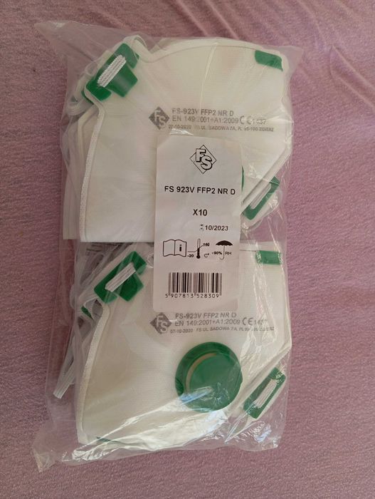 Półmaska filtrująca FS-923V - FFP2 NR D OPAKOWANIE 10SZT