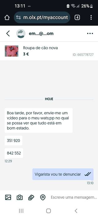 Tentou me enganar