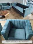 Sofa trzyosobowa + Fotel. Model Slender. Bartąg obok Olsztyna.