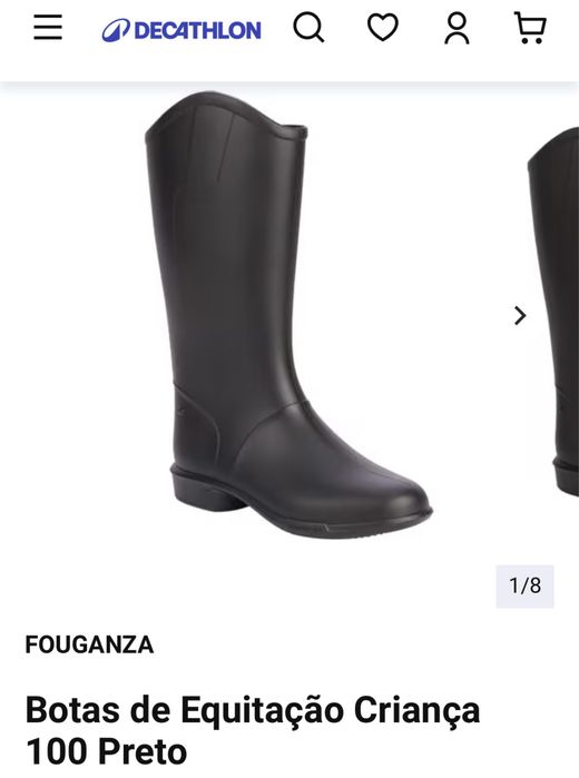 Botas equitacao Decathlon 35