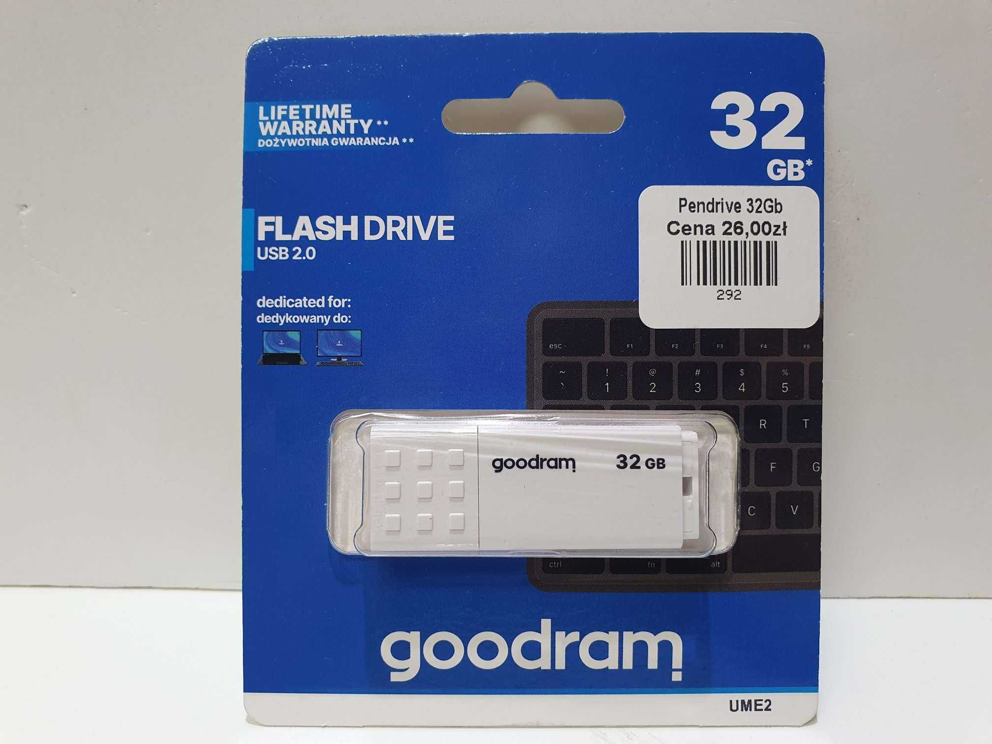 NOWY pendrive 32GB GOODRAM biały GW Lombard Madej