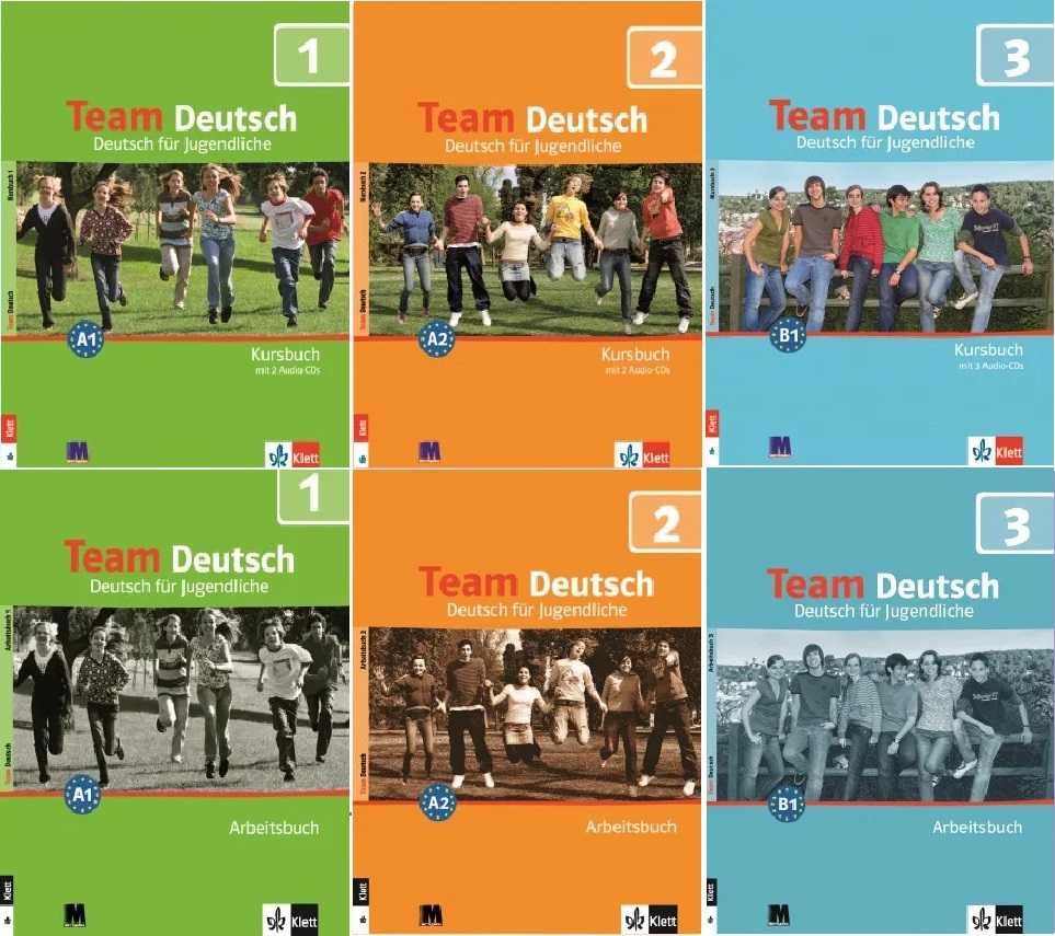 Team deutsch 1, 2, 3 Lehrbuch + Arbeitsbuch