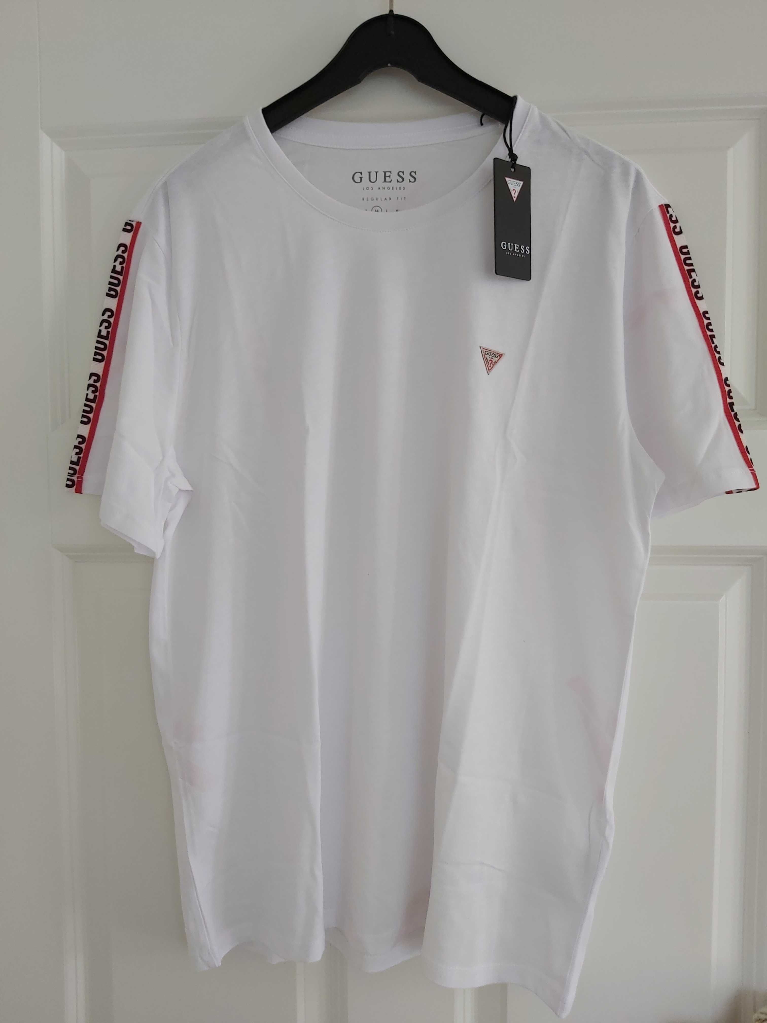 NOWY tshirtkoszula GUESS bluzka biała M męska