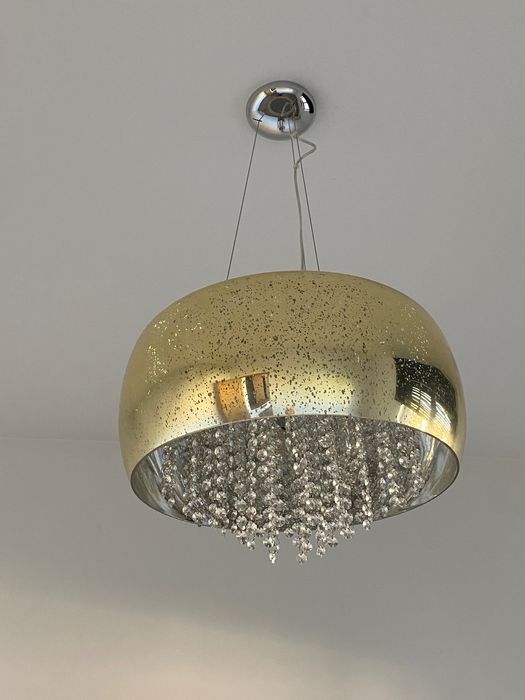 Lampa sufitowa złota