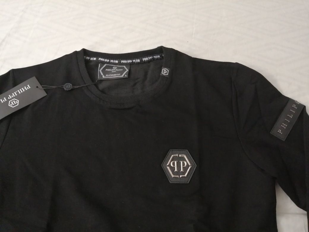 NOWA męska bluza Philipp Plein bluzka klasyk PP czarna L