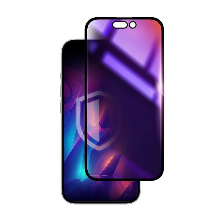 Prywatyzujące szkło hartowane na Apple iPhone 16 Pro - 3mk Rainbow