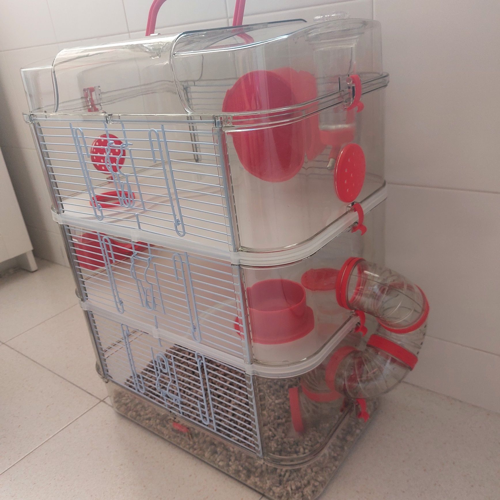 Gaiola Hamster 3 andares