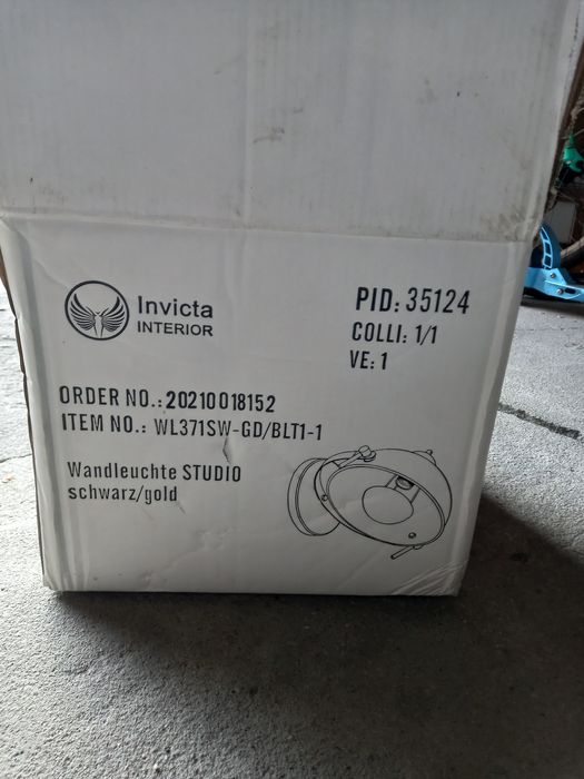 Sprzedam  lampe INVICTA
