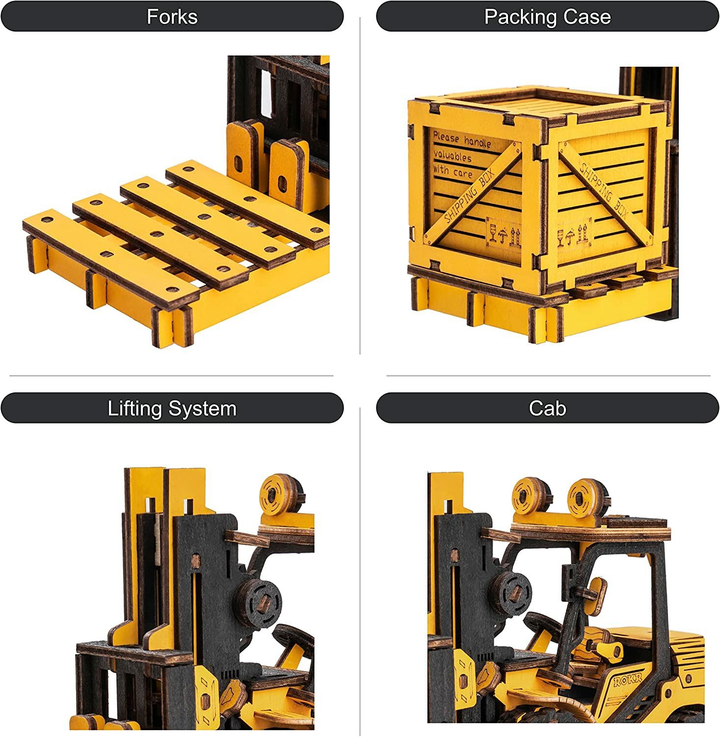 [Novo] Puzzle 3D - Empilhadeira - ROBOTIME