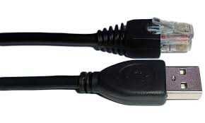 Kabel przewód USB ZEBRA RJ50 10P10C