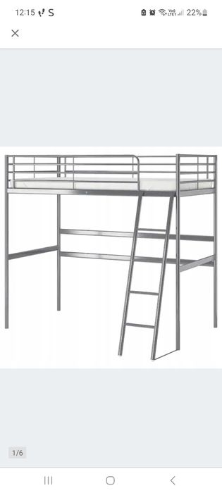 Łóżko piętrowe IKEA z materacem