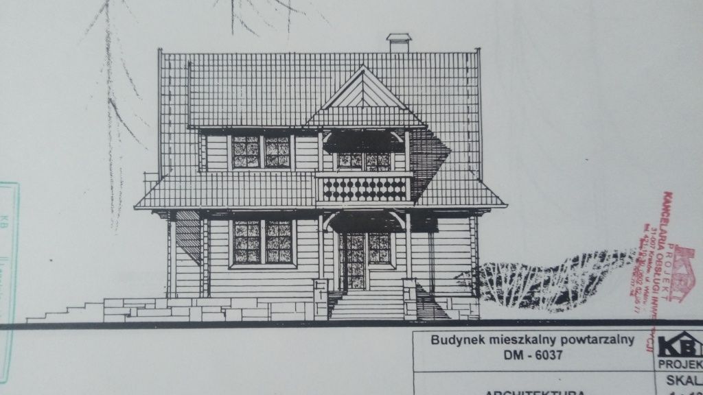 Projekt domu drewnianego