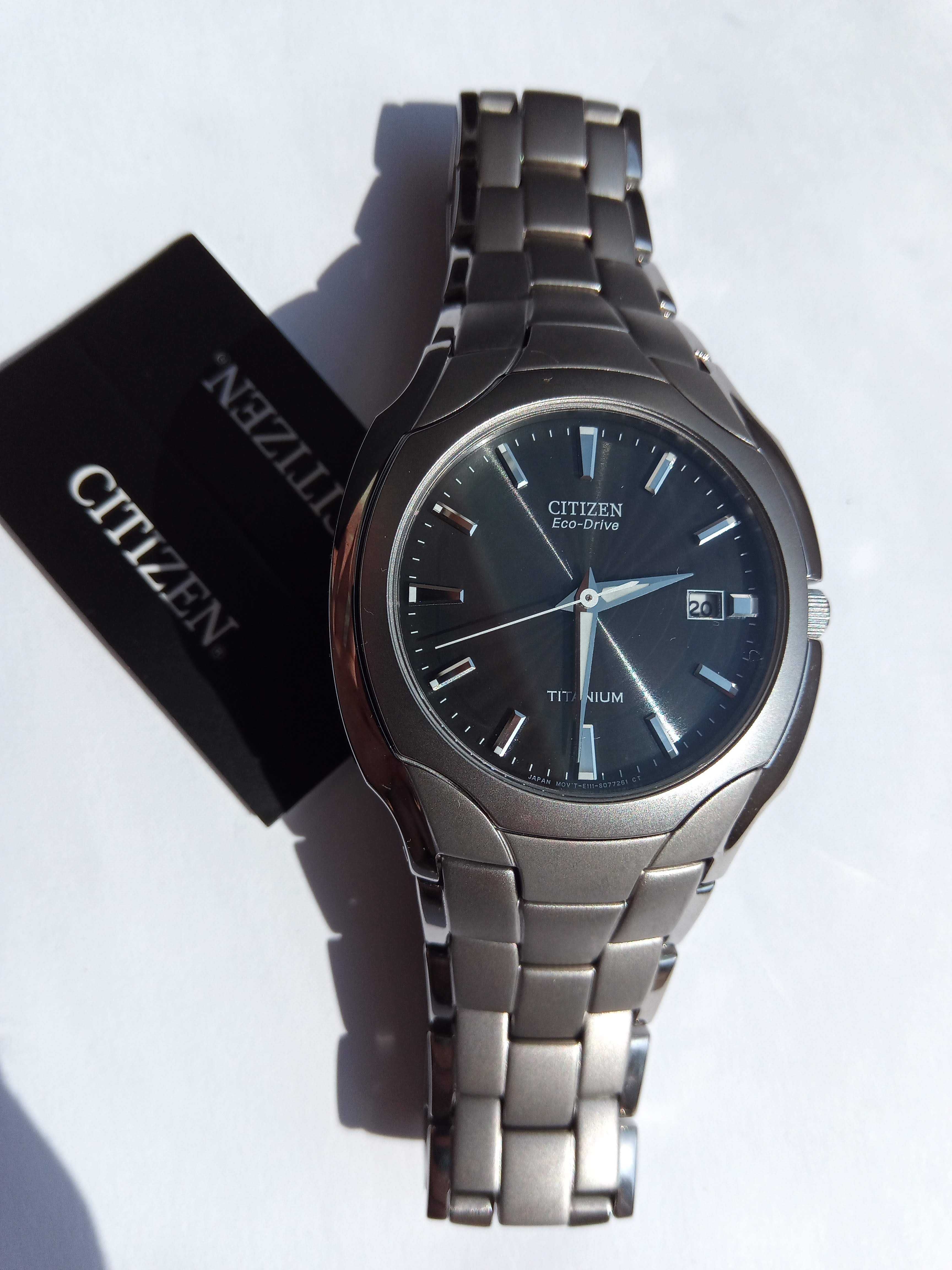 Титановые японские часы Citizen Eco-Drive BM6560-54H Солнечная батарея