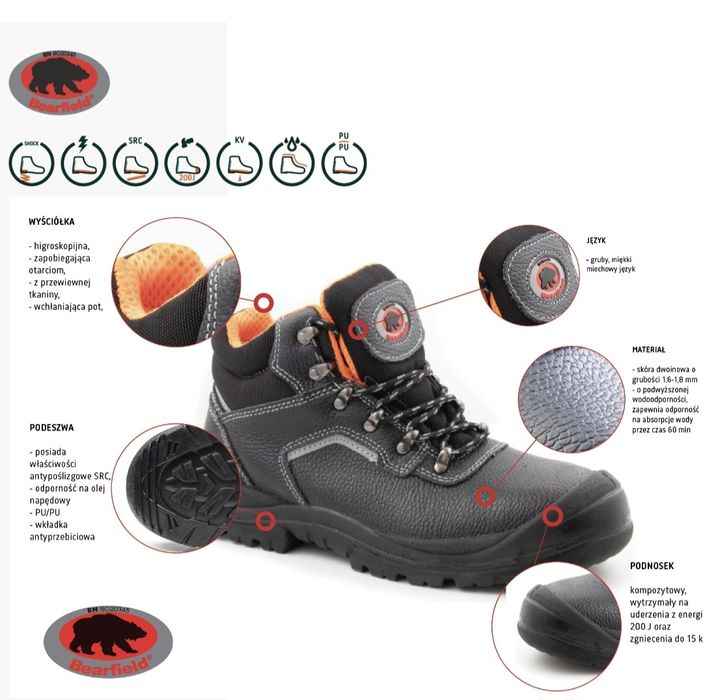 Buty robocze BEARFIELD® R02 44
