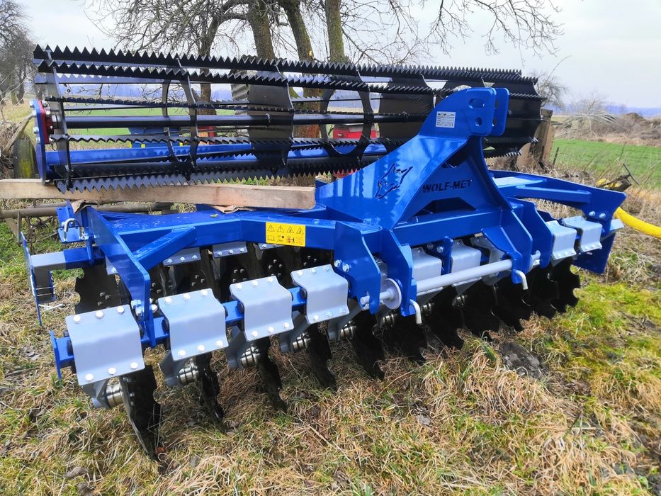 Brona talerzowa 3 m ciężka , talerzówka, WOLF-MET