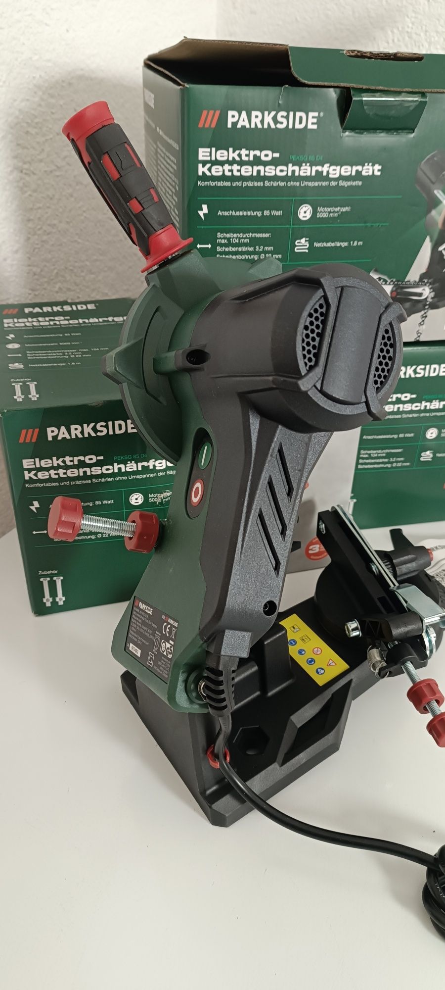 Верстат заточування ланцюгів Parkside PEKSG 85, точилка цепей парксайд