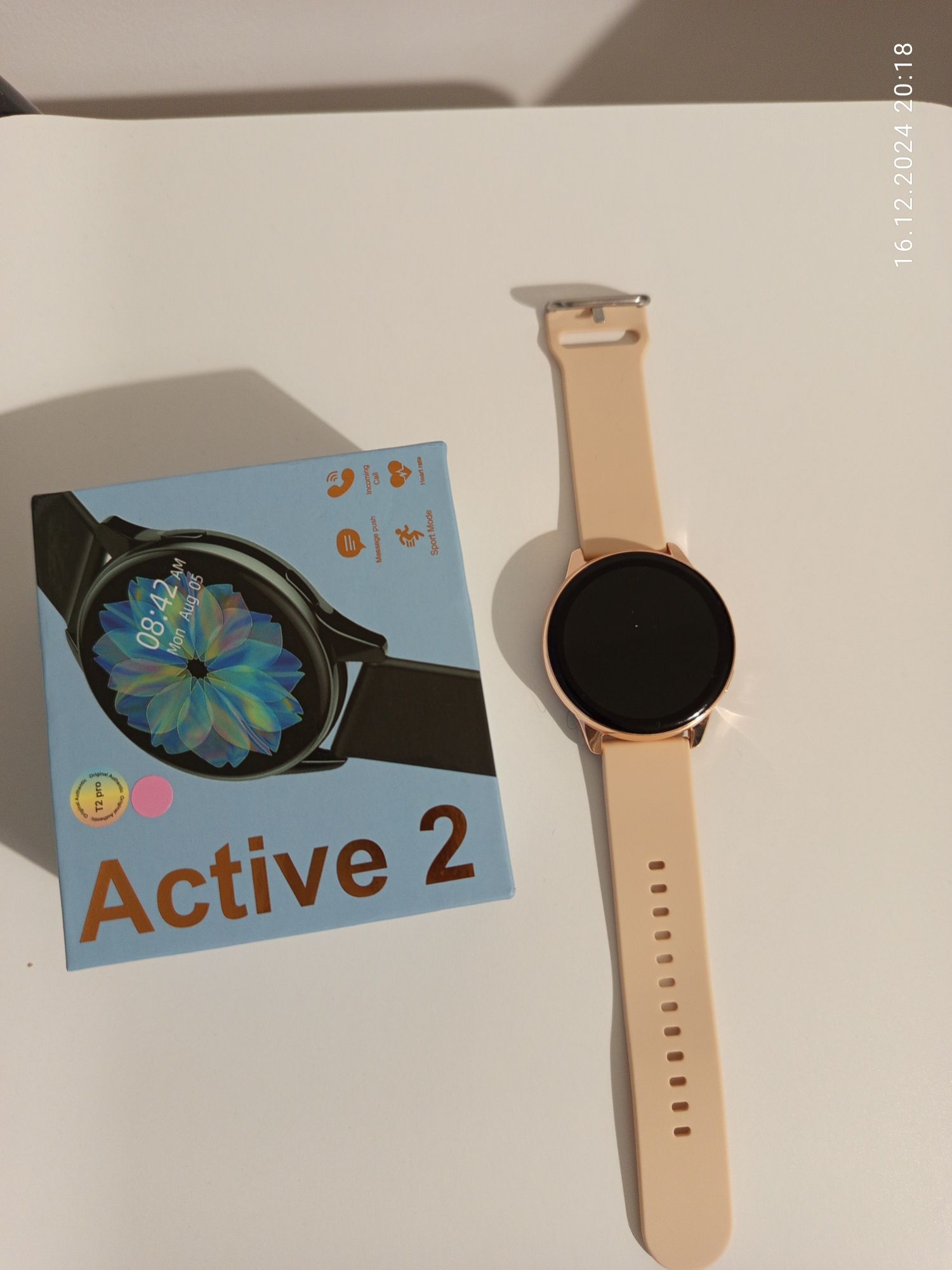 Nowy Smart Watch Active T2pro + Zegarek LED Gratis