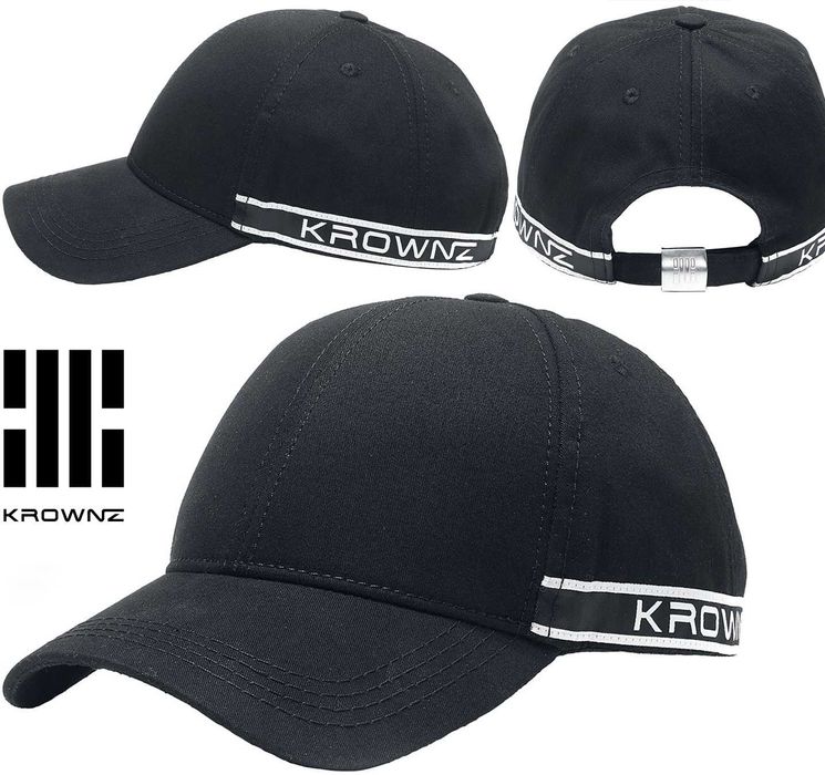 CZAPKA z Daszkiem UNISEX męska damska KROWNZ BIAŁA czapeczka BAWEŁNA