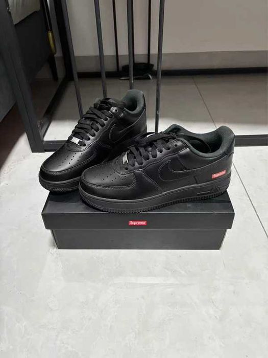 Buty Trampki Nike  Air Force 1 Low Supreme Black_R.38.5