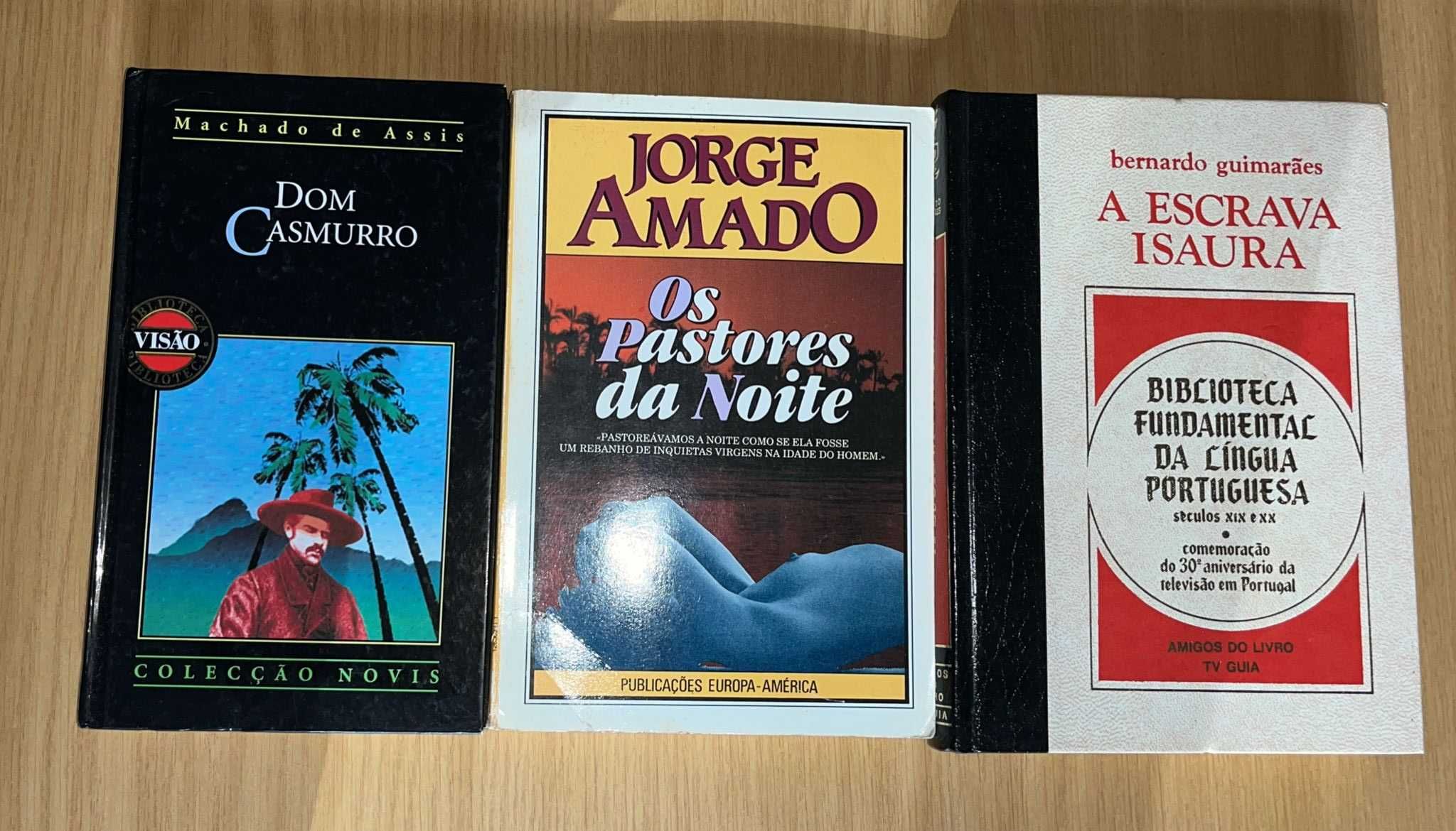 Dom Casmurro, Machado de Assis; A Escrava Isaura, Bernardo Guimarães