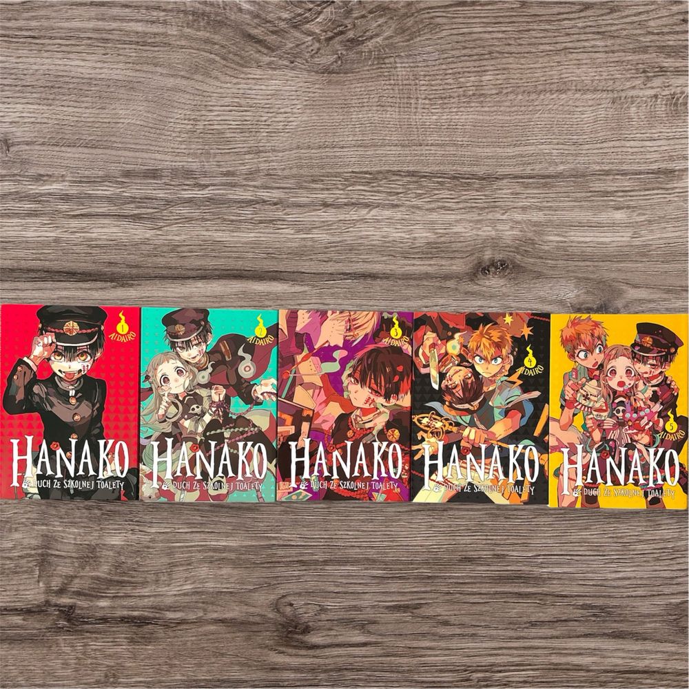 Zestaw manga "Hanako, Duch ze Szkolnej Toalety" tom 1-5