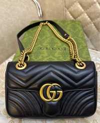 gucci black leather crossbody bag