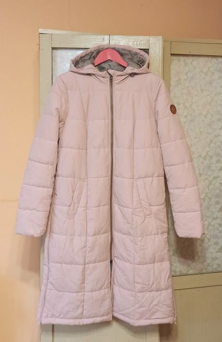 Długa ciepła kurtka dla mamy/ciążowa z ocieplaczem dla dziecka