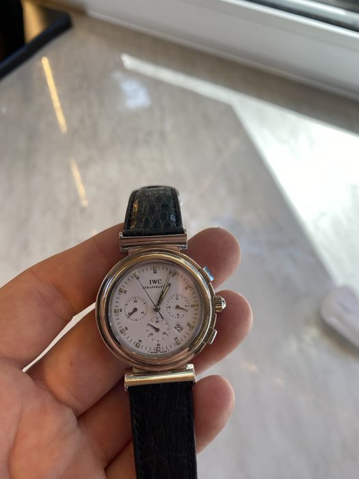 IWC Da Vinci Chronograph White Dial Steel 37 mm