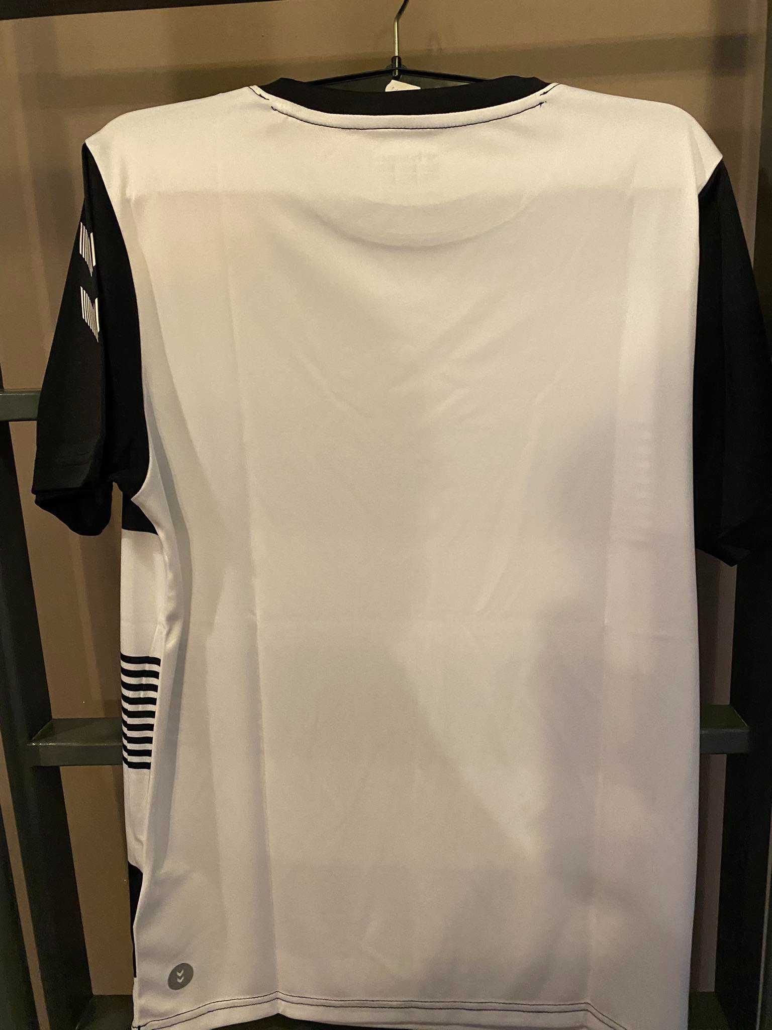 Koszulka Sportowa Biało Czarna Hummel 176